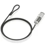 Aisens Cable de Seguridad tipo Nano con Combinación ASLK-D50N05-BK, Negro, 1.5m